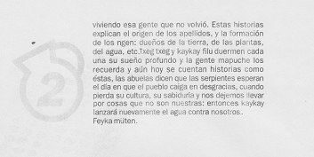 Leyenda de serpientes mapuche
                            "Txeg txeg ka kay kay filu" 03