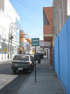 Calle Lynch, parada central sin mapa y sin horario