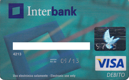 Mi tarjeta Interbank del Per
                              jams funcion en Chile. Por qu?
