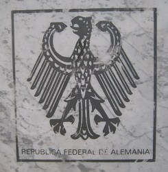 Placa de cnsules, el escudo de
                                Alemania