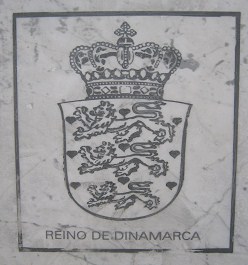 Placa de cnsules, el escudo de
                                Dinamarca