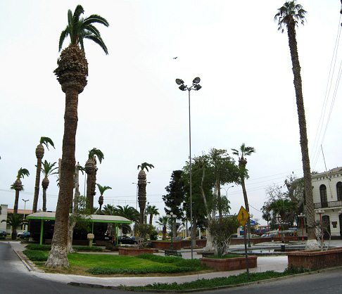 Der Zugplatz in Arica, Panorama