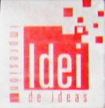 Oficina "Idei" de mapas
                                  en la calle Sotomayor no. 195,
                                  Logotipo con el eslogan
                                  "impresin de ideas"