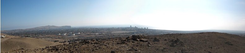 Sicht auf Arica, Panoramafoto