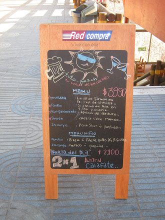 Playa Laucho, restaurante
                                "Tuto Beach", oferta (02)