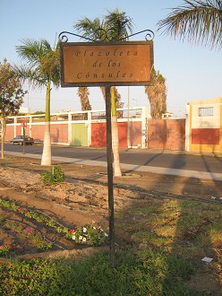 Der Konsulplatz, das Schild