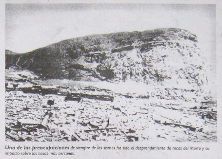 Artikel 5, Foto 01: Arica mit dem
                                  Morroberg nach dem Meerbeben von 1868:
                                  Eine der Sorgen bei einem Beben war
                                  immer der Steinschlag von den Hngen
                                  des Bergs auf die nchsten Huser.