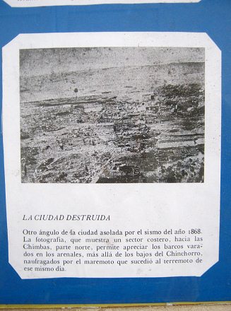 Artikel 11: Die zerstrte Stadt Arica im
                          Jahre 1868 von einem anderen Blickwinkel aus
                          gesehen