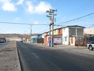 Eine Huserzeile an der Morrillos-Allee