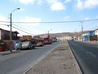 Die Sicht auf das Ende der
                          Morrillos-Allee