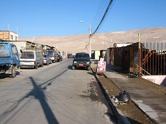 Eine Passage am Kartoffelberg (Cerro
                        Chuo)