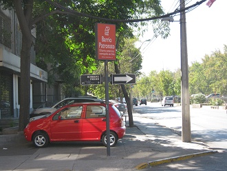 Quartier "Patronato" (barrio
                        Patronato), Schild