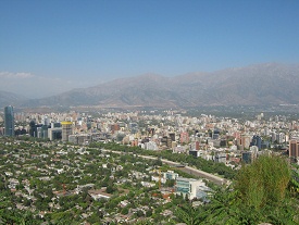 Aussicht auf Santiago de Chile 03