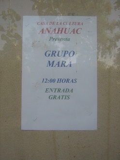 El centro cultural "Anahuac",
                          el programa