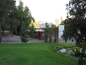 Die Mautstation am Parkeingang
                          "Pedro de Valdivia"
