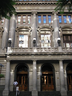 Ahumada-Passage ("paseo
                        Ahumada"), Banco de Chile, Fassade