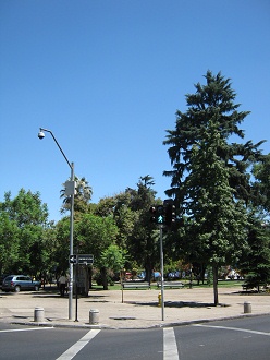 Jesus-Begleitungs-Allee (avenida Compaa de
                        Jess) und der Park am Brasilienplatz