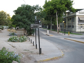 Valdivia-Allee, Strassenschild