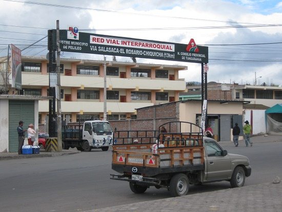 Kreuzung der Hauptstrasse mit der Strasse
                          nach Huasalata und El Rosario
