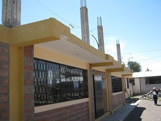 Das Gemeindehaus von Salasaca