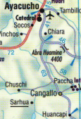 Karte Ayacucho- Sarhua