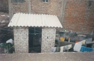 Toilet of the
neighbor without curtain with corrugated iron
roof Toilet of the neighbor without curtain with
corrugated iron roof