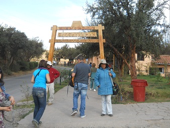 The entrance of Sacsayhuamn with a wooden gate