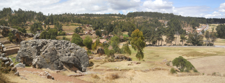 The rock of stairs and thrones "Chinchana grande" (rock of stairs), panorama 01 The rock of stairs and thrones "Chinchana grande" (rock of stairs), panorama 01
