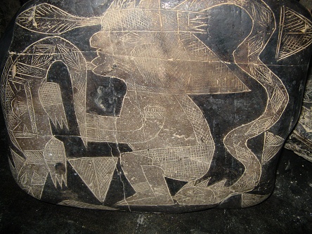 Ein Weiser mit einer Echse und einer
                          Schlange 01