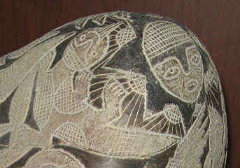 Detail, die Sonnen auf dem Stein Detail, die Sonnen auf dem Stein