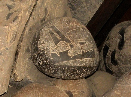 Dinosaurs, wise men and a man in the
                            mouth of a killed dinosaur