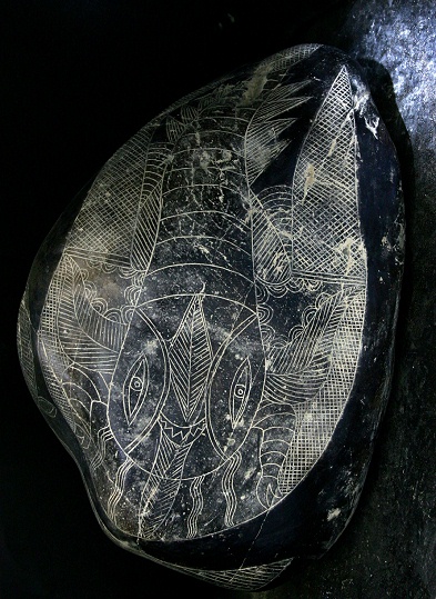 Another crab with a human face