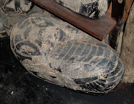 Crab with a wise man on it's head,
                            close-up