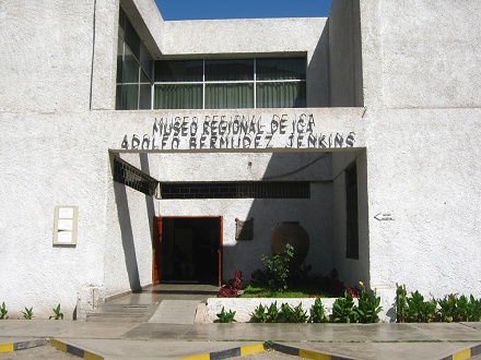 The entrance of the Regional
                                  Museum of Ica "Adolfo Bermudez
                                  Jenkins"