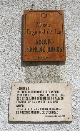 Memorial boards at the museum's entrance