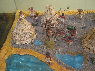 Model of Stone Age houses