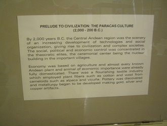 Text �ber die Paracas-Kultur auf
                          Englisch