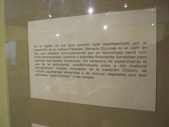 Texto sobre la cultura Par�cas