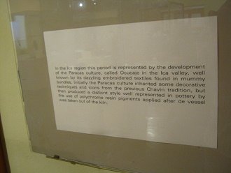 Texto sobre la cultura Par�cas en ingl�s