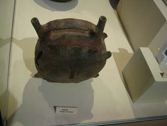 La botella de cara doble, vista
                                  media de arriba