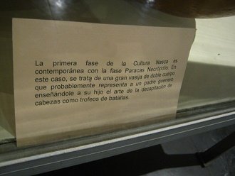 Texto sobre la botellas de zapallos