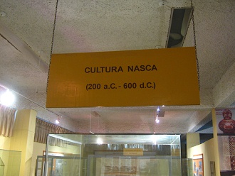 The board indicating Nazca culture (200
                            B.C.-600 A.C)