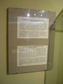 Texts about Nazca culture in Spanish
                            and in English