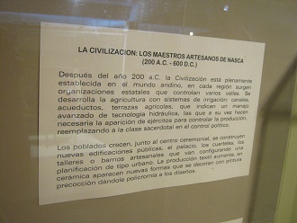 Texts about Nazca culture in Spanish