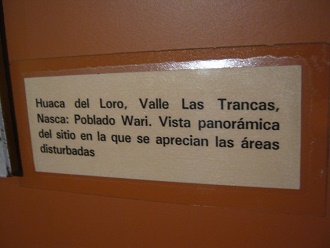 Text about Trancas valley of Wari
                              culture (Huari culture)