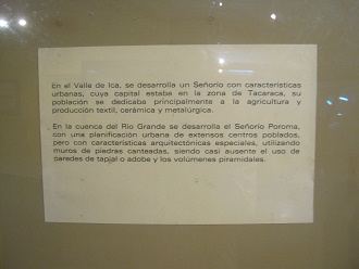 Textos sobre las regiones de la cultura
                            Chincha en espa�ol