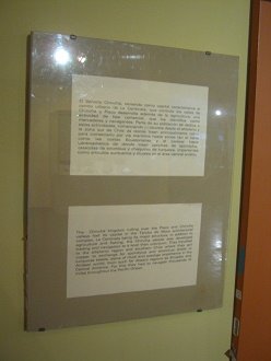Textos sobre el centro religioso de la
                            cultura Chincha en espa�ol y en ingl�s