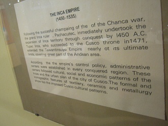 Text �ber das Inka-Imperium in
                              Englisch