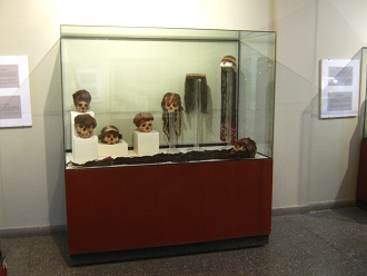 The
                          showcase with the hair cuts in the
                          pre-Christian cultures