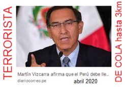 Mart�n
                                          Vizcarra, presidente del Per�
                                          con tortura+maltrato con colas
                                          de hasta 3km